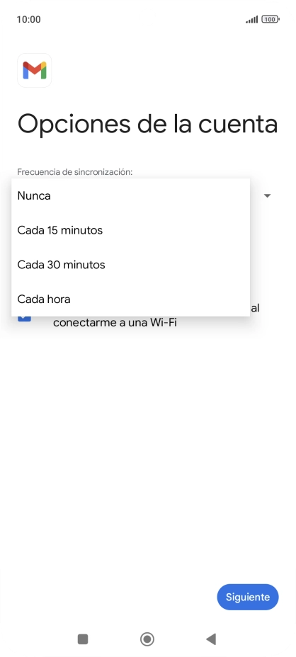 Pulsa el ajuste deseado. Pulsa el ajuste deseado.