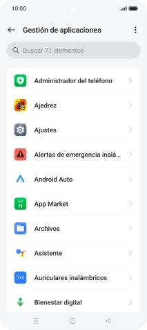 Pulsa la app deseada.