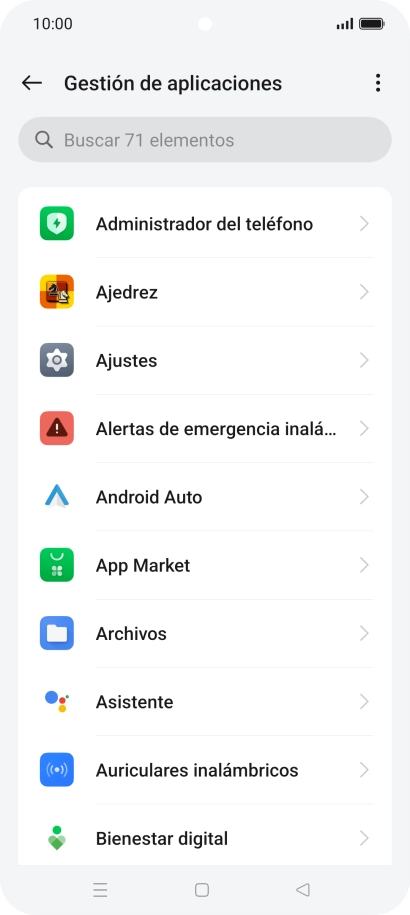 Pulsa la app deseada.
