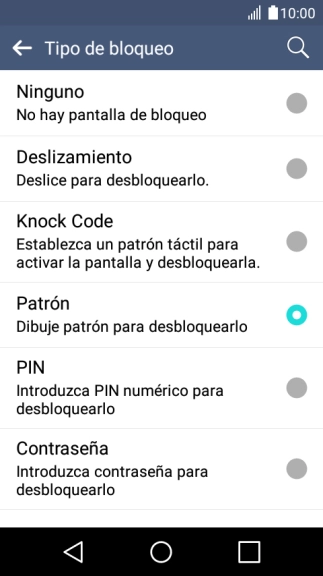 Pulsa Ninguno.