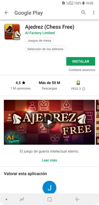 Pulsa INSTALAR y sigue las indicaciones de la pantalla para instalar la app.