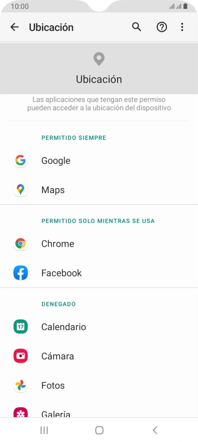 Pulsa la app deseada.