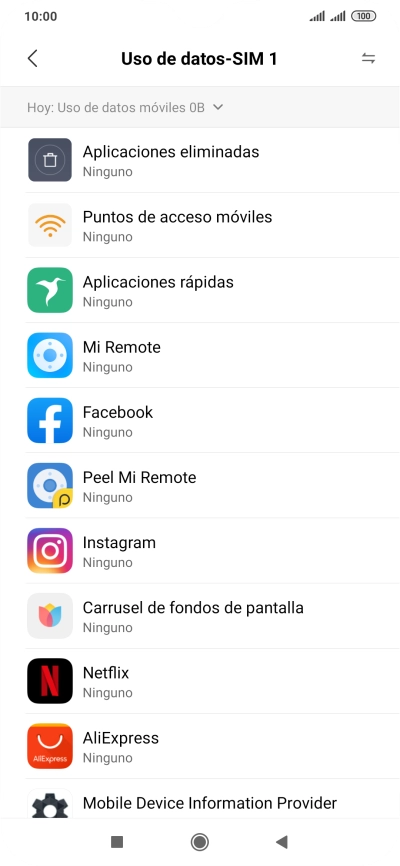 Pulsa la lista desplegable. Pulsa la lista desplegable.