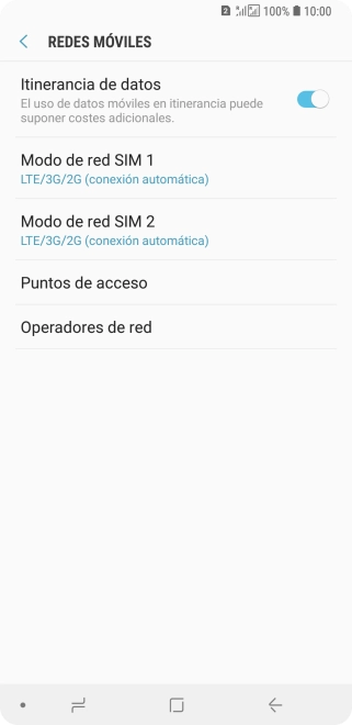 Pulsa Operadores de red.