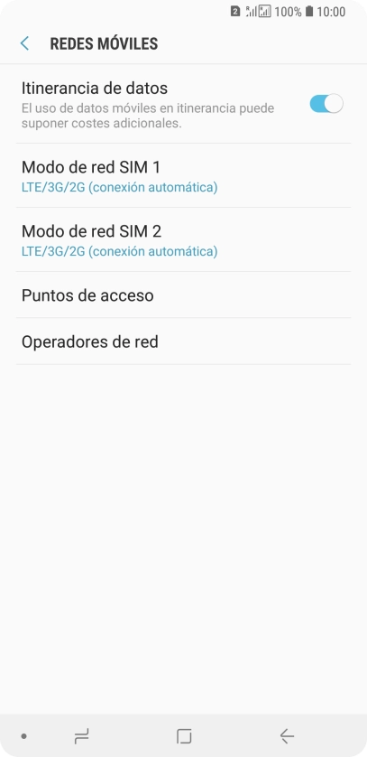 Pulsa Operadores de red.