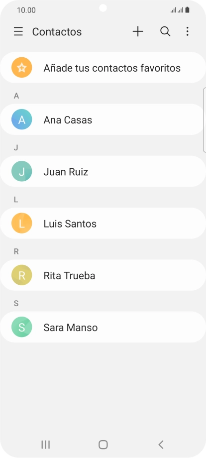 Desliza el dedo hacia la derecha desde la parte izquierda de la pantalla.