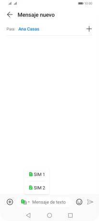 Pulsa la tarjeta SIM deseada.