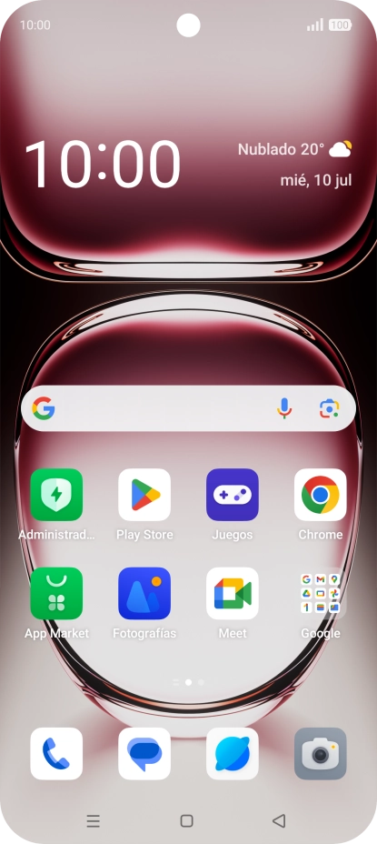 Desliza dos dedos hacia abajo desde la parte superior de la pantalla. Desliza dos dedos hacia abajo desde la parte superior de la pantalla.