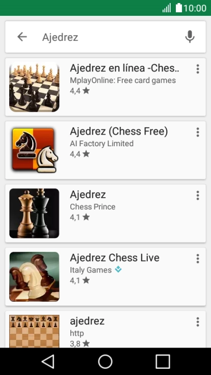 Pulsa la app deseada.