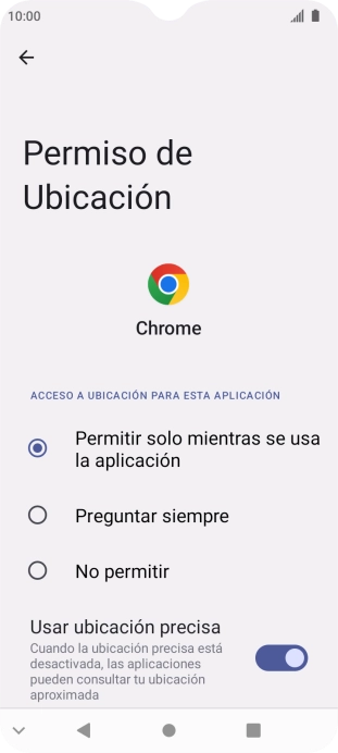 Pulsa el ajuste deseado.