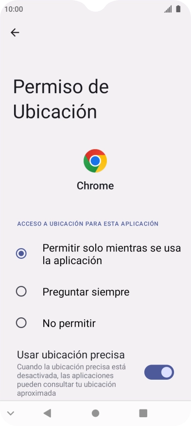 Pulsa el ajuste deseado.