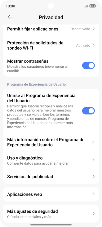 Pulsa Más ajustes de seguridad.