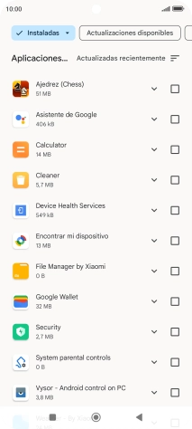 Pulsa la app deseada.