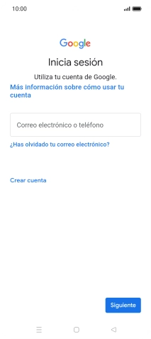 Si no tienes una cuenta de Google, pulsa Crear cuenta y sigue las indicaciones de la pantalla para ver cómo crear una cuenta nueva.