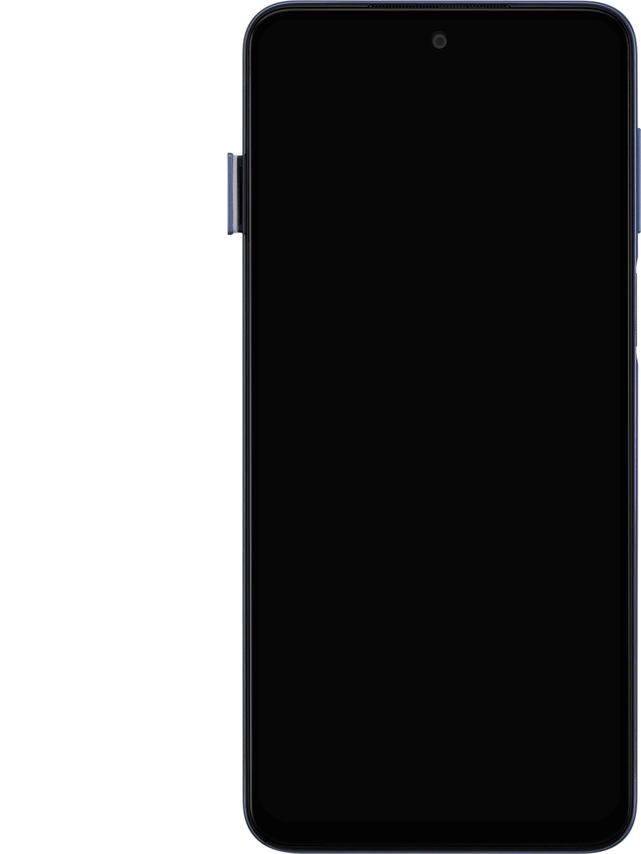 Retira el contenedor de tarjetas del teléfono.