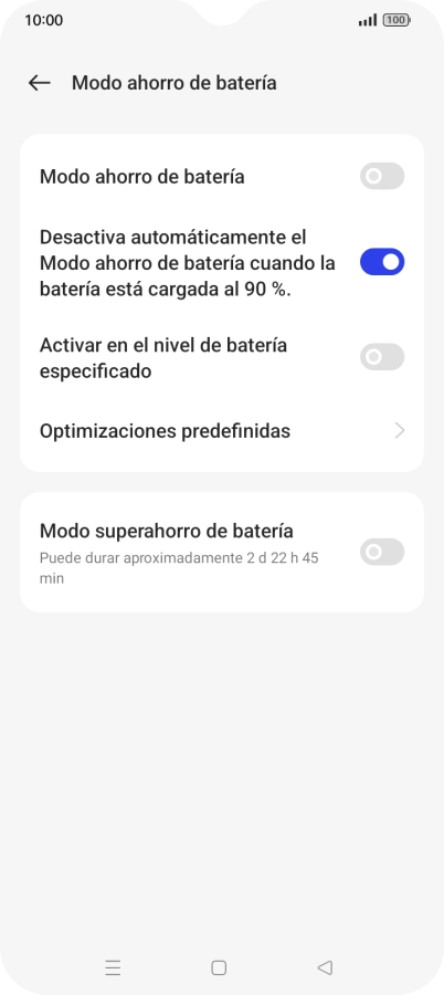 Pulsa el indicador junto a 