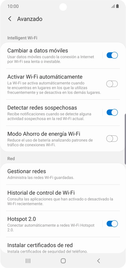 Pulsa el indicador junto a 