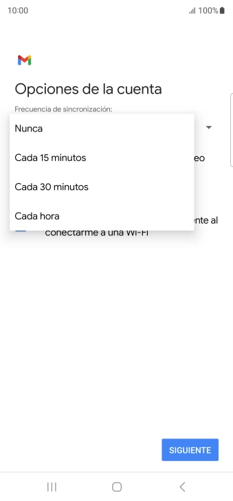 Pulsa el ajuste deseado.