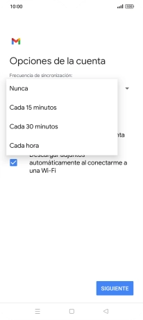 Pulsa el ajuste deseado.