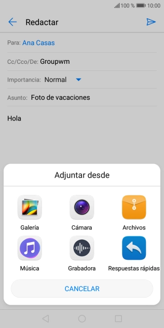 Pulsa Archivos y desplázate a la carpeta deseada.