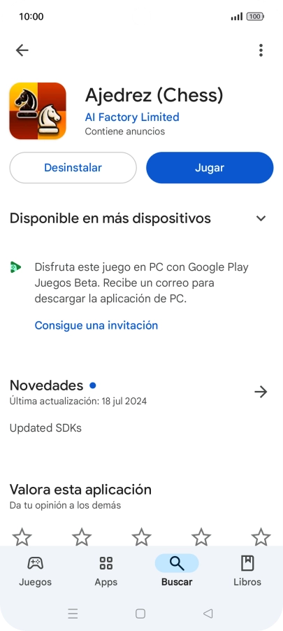 Pulsa Desinstalar.