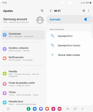 Pulsa la red wifi deseada.