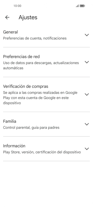 Pulsa Preferencias de red.