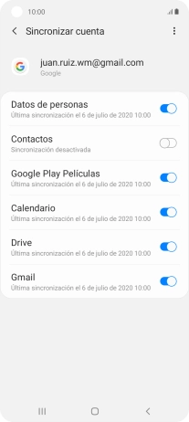 Pulsa el indicador junto a 