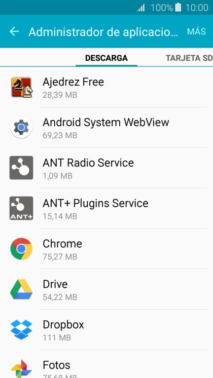 Pulsa la app deseada.