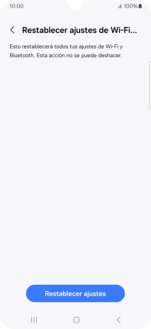 Pulsa Restablecer ajustes.