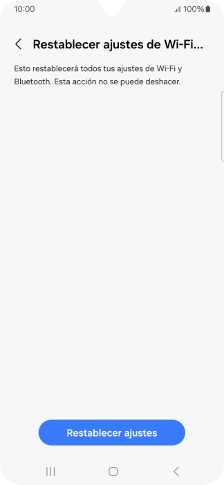 Pulsa Restablecer ajustes.