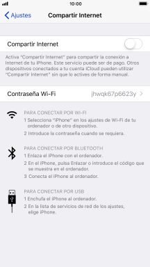 Pulsa el indicador junto a 