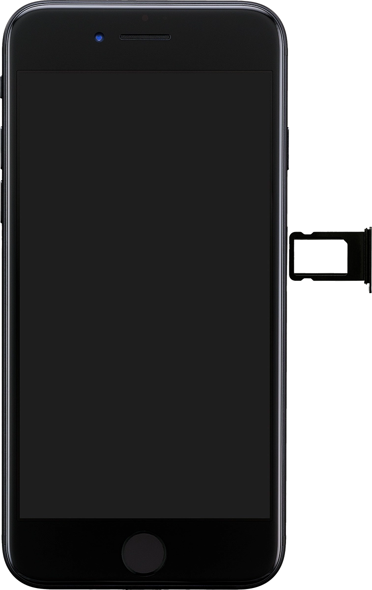 Gira la tarjeta SIM de modo que la esquina biselada de la tarjeta coincida con la esquina biselada de su contenedor.