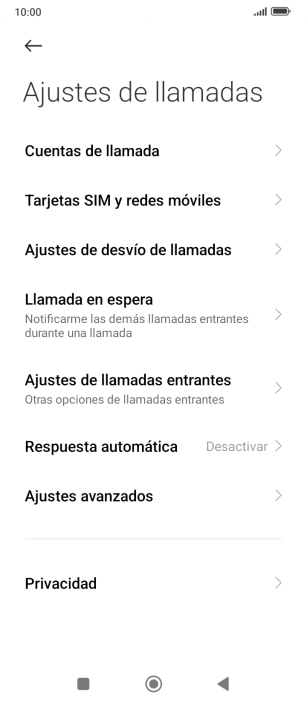 Pulsa Ajustes de desvío de llamadas.