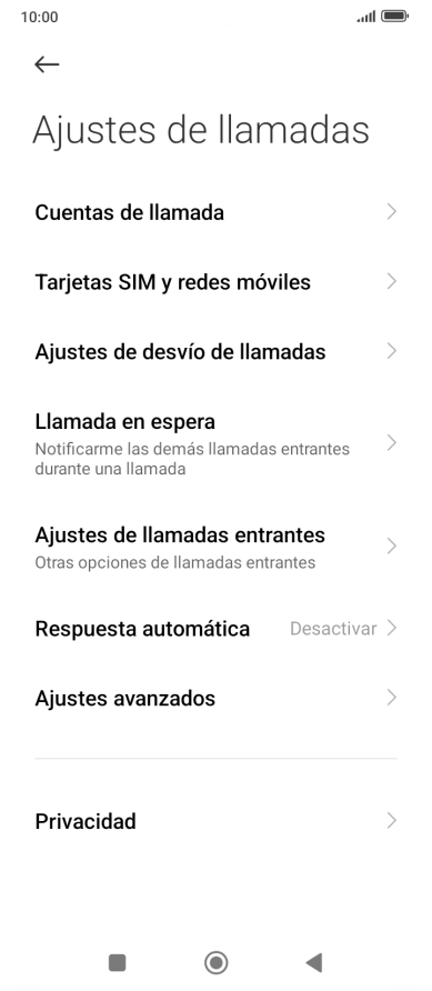 Pulsa Ajustes de desvío de llamadas.