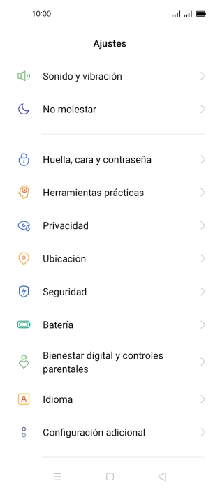 Pulsa Configuración adicional.