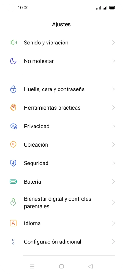 Pulsa Configuración adicional.