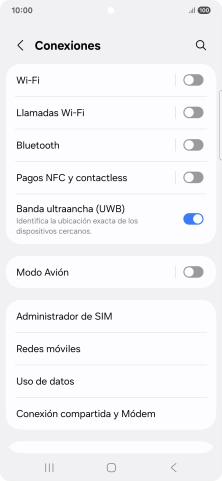 Pulsa Administrador de SIM.