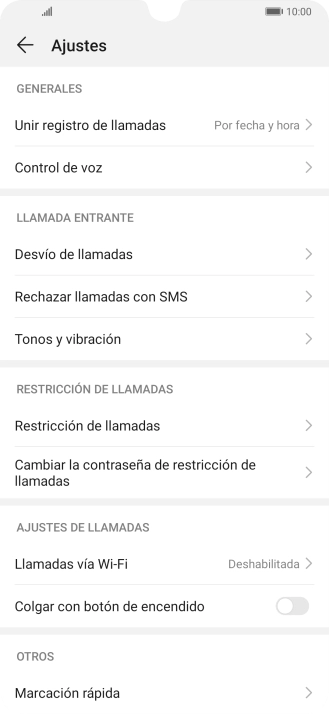 Pulsa Desvío de llamadas.