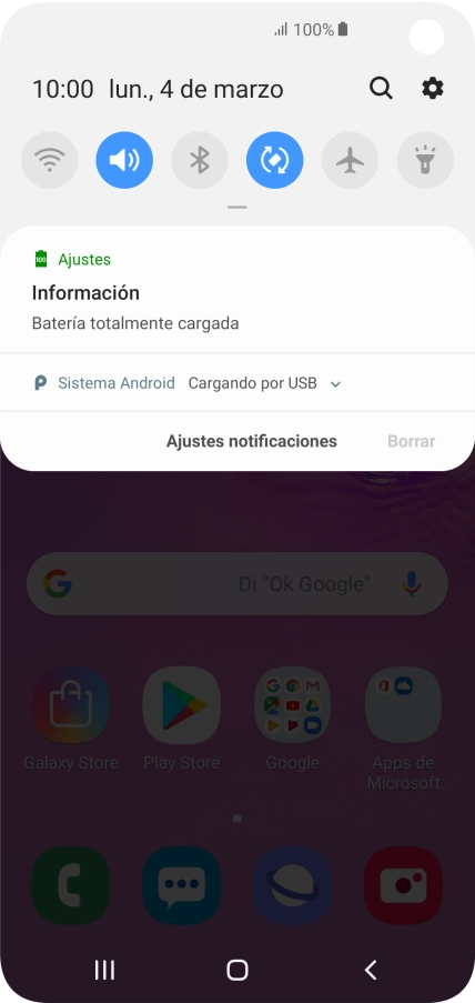 Pulsa el icono de ajustes. Pulsa el icono de ajustes.