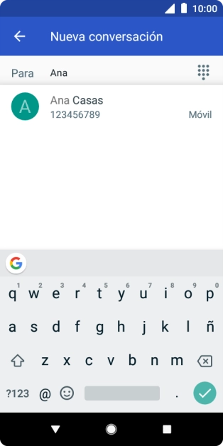 Pulsa el contacto deseado. Pulsa el contacto deseado.