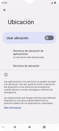 Pulsa el indicador para activar o desactivar la función.