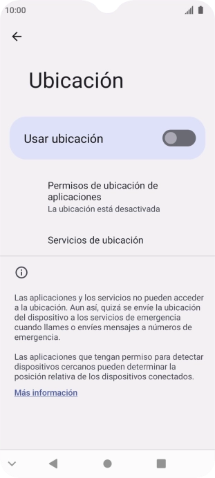 Pulsa el indicador para activar o desactivar la función.