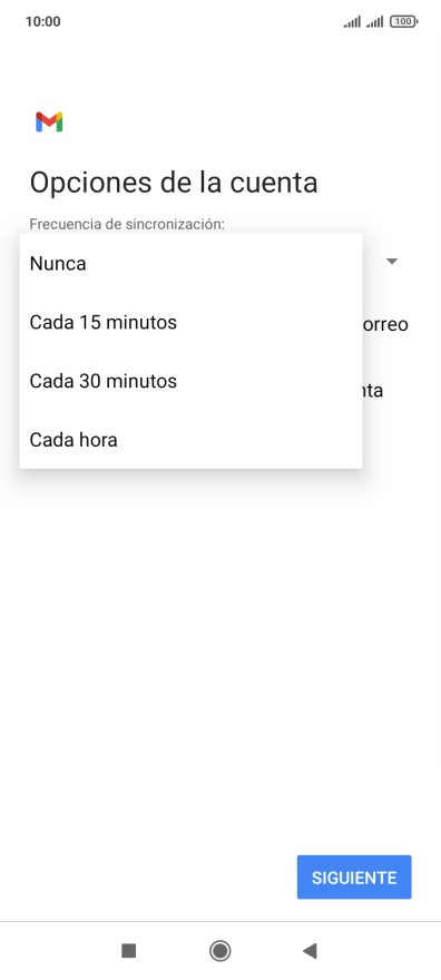 Pulsa el ajuste deseado.
