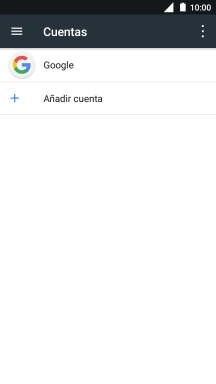 Pulsa la cuenta deseada.