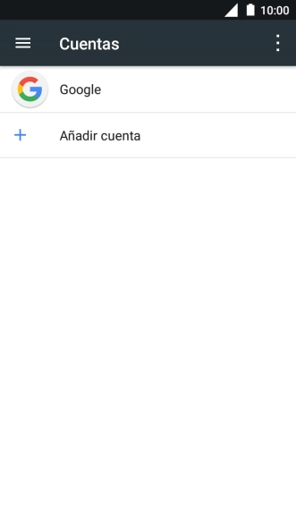 Pulsa la cuenta deseada.