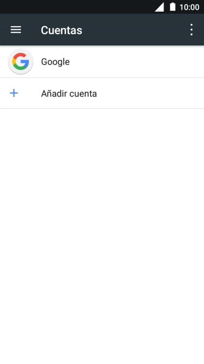 Pulsa la cuenta deseada.