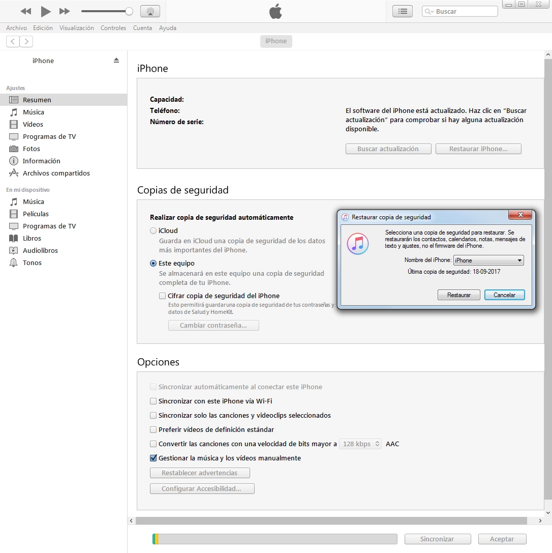 Haz clic en la lista desplegable junto a 
