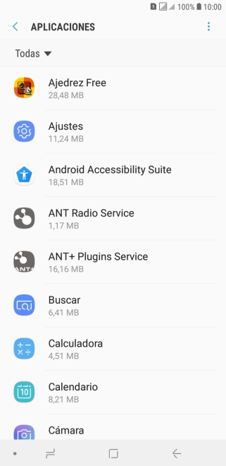 Pulsa la app deseada.