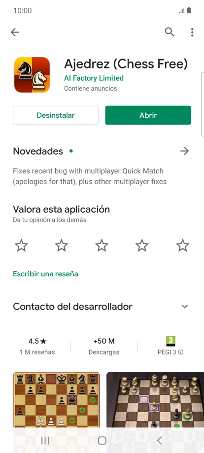 Pulsa Desinstalar. Pulsa Desinstalar.